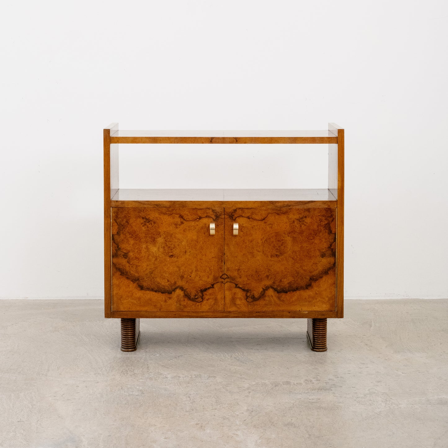 Art Deco Walnut Burl Sideboard