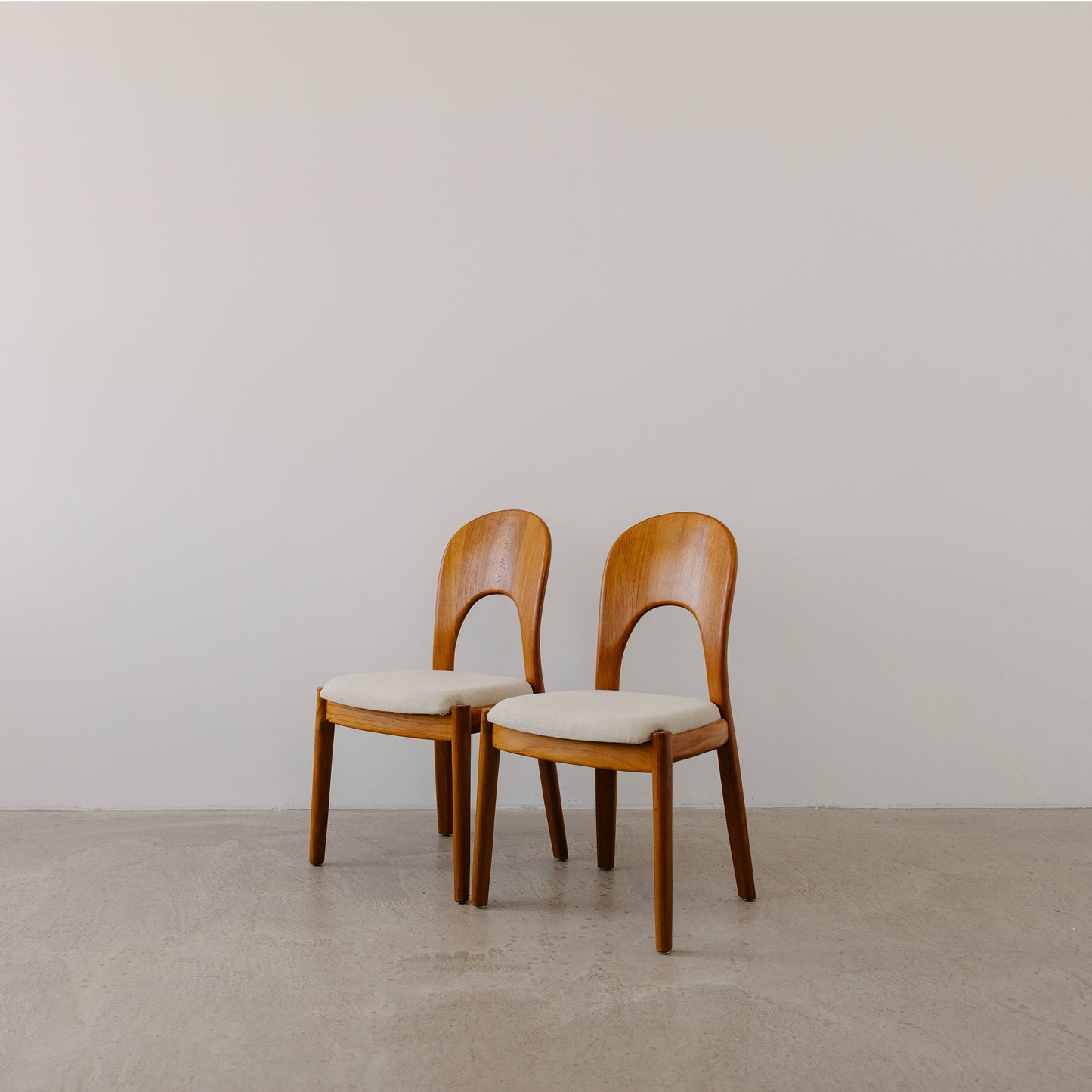 x4 ‘Morten’ Teak Dining Chairs by Niels Koefoed