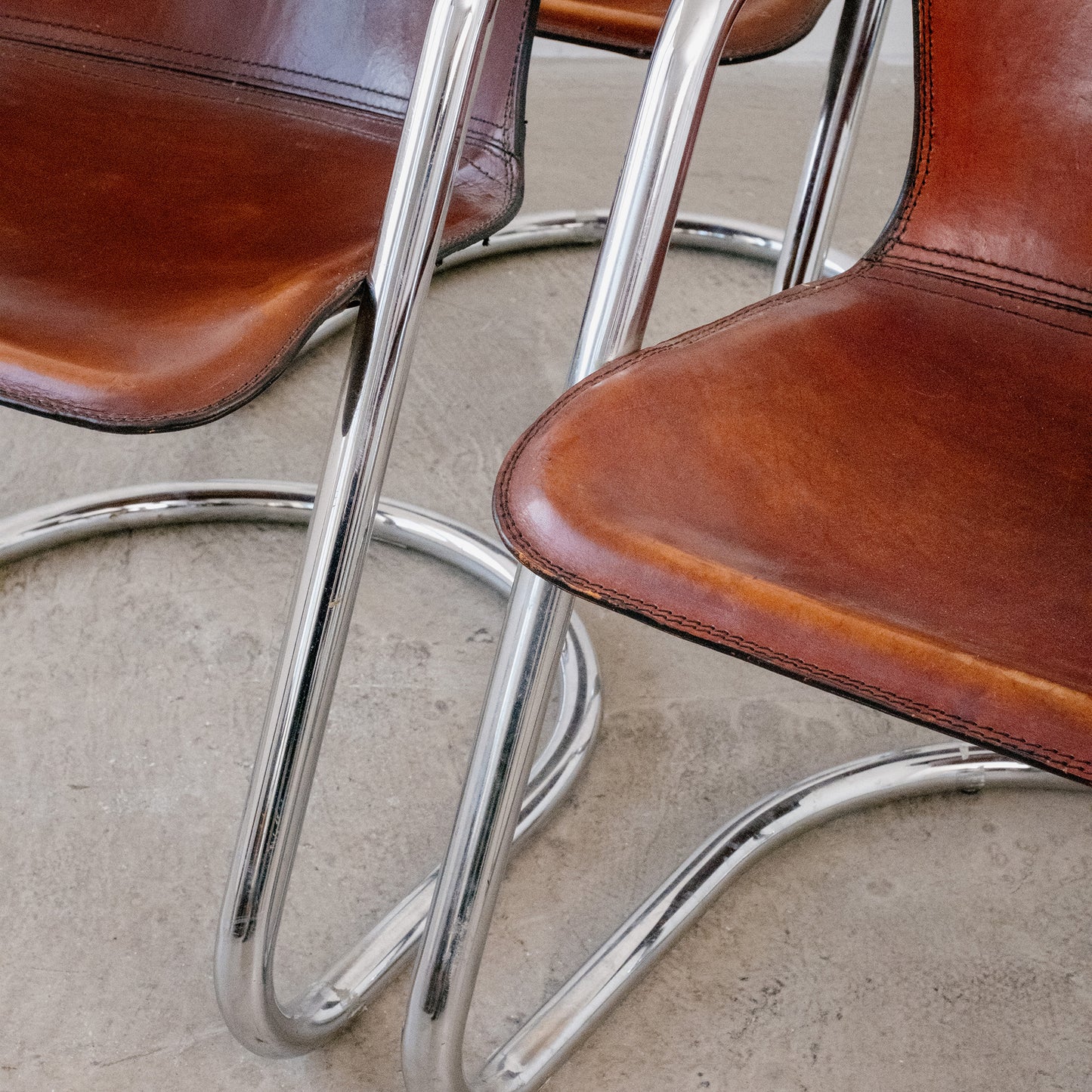 Willy Rizzo – Cidue Italy dining chairs