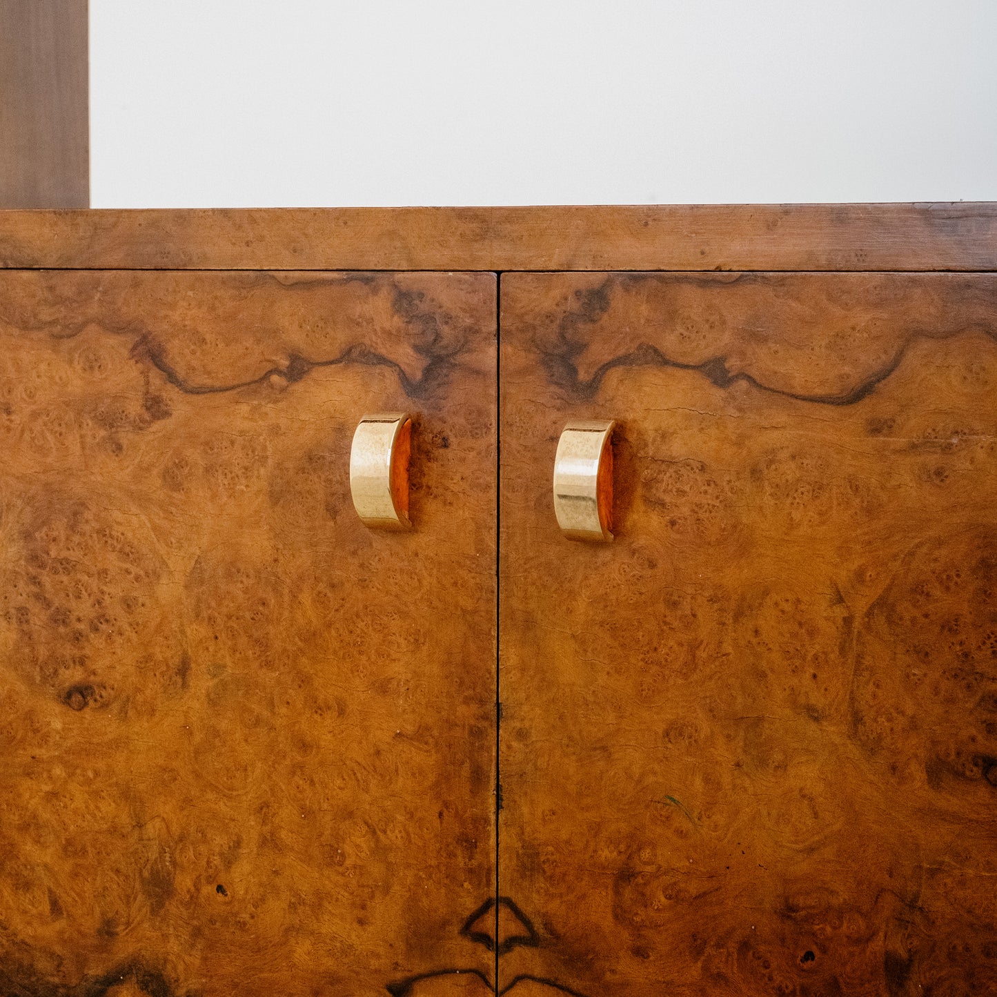 Art Deco Walnut Burl Sideboard