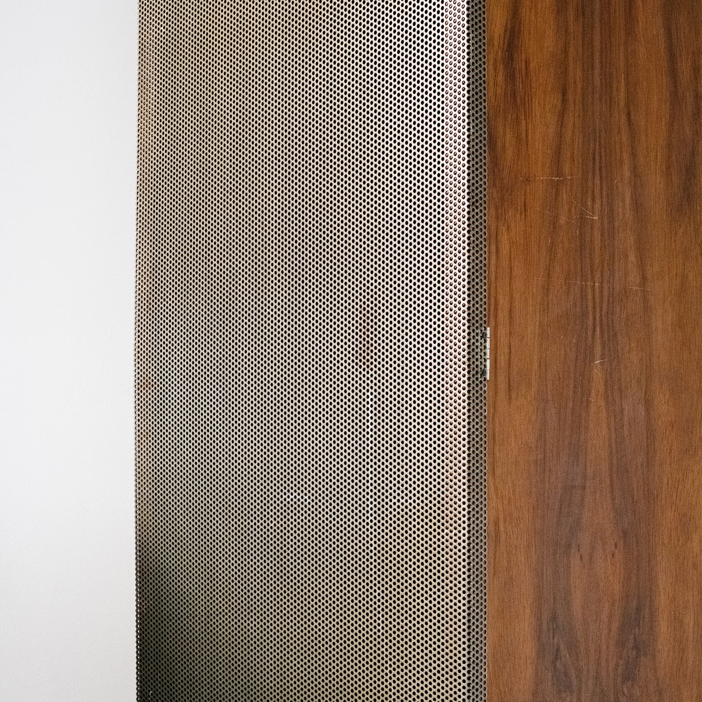 Brutalist custom architectural metal cabinets