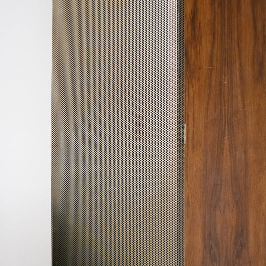 Brutalist custom architectural metal cabinets