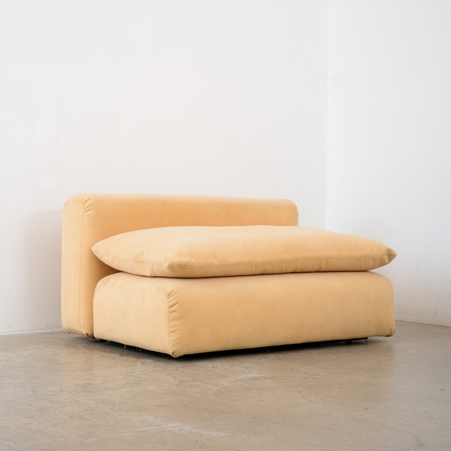 Modular butter yellow sofa (x2 pieces)