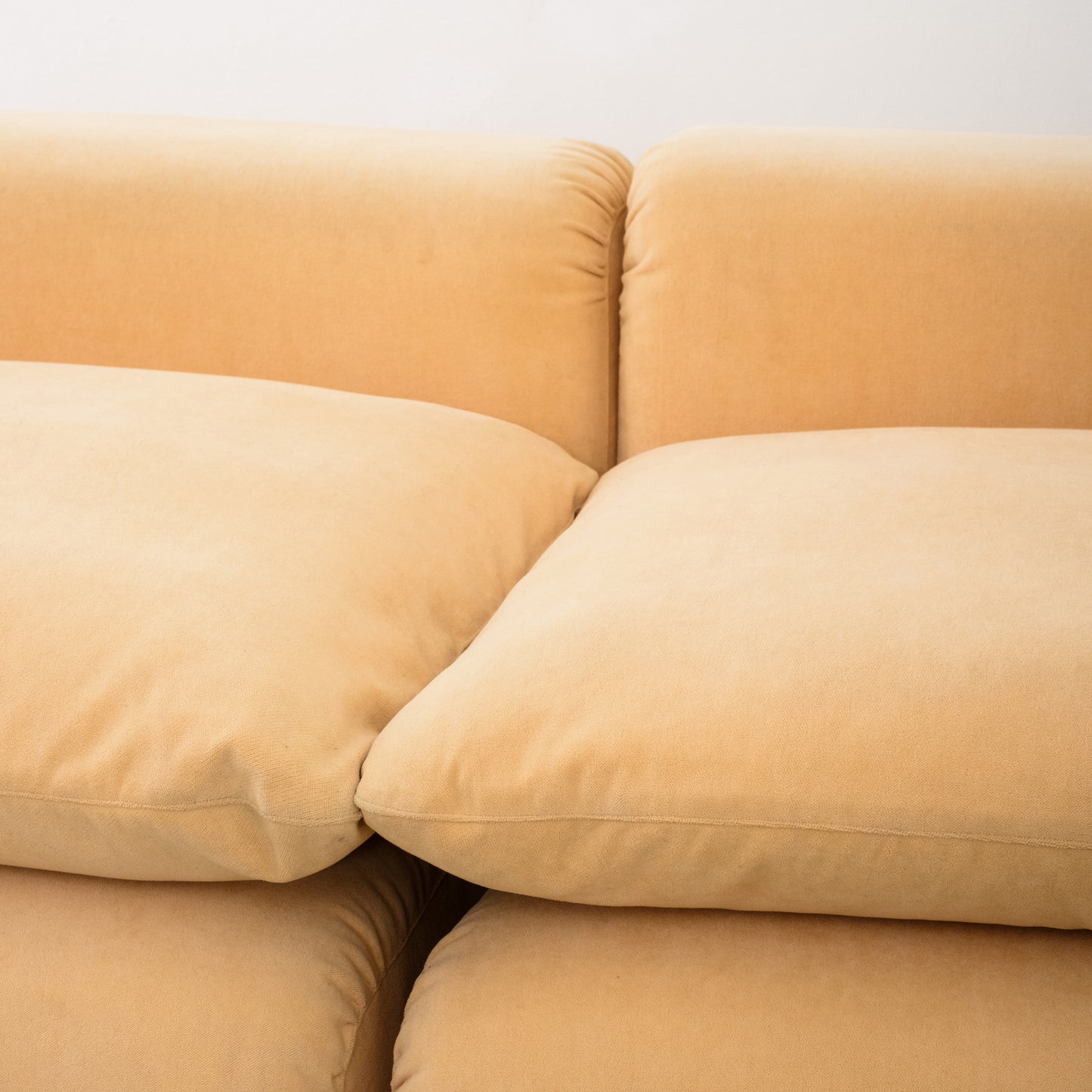 Modular butter yellow sofa (x2 pieces)