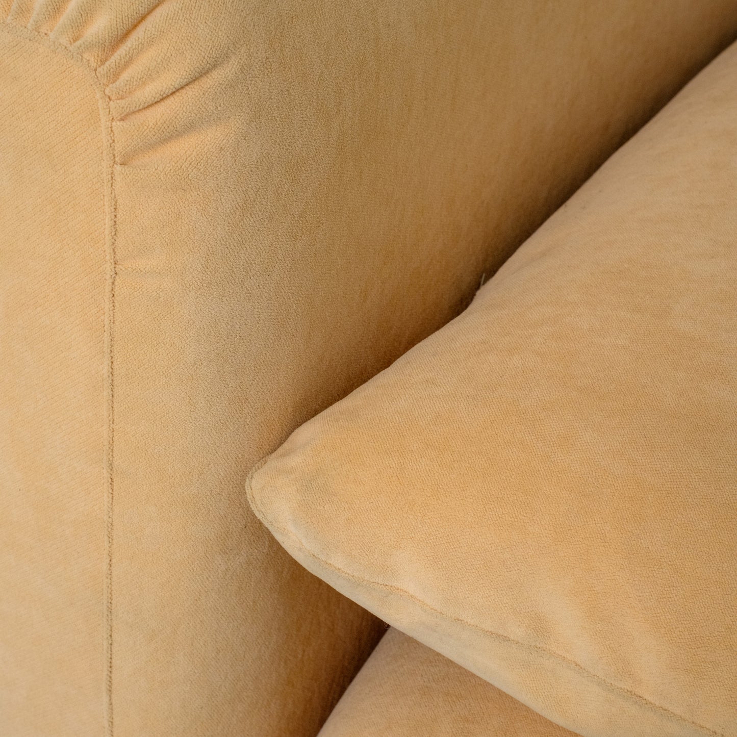Modular butter yellow sofa (x2 pieces)