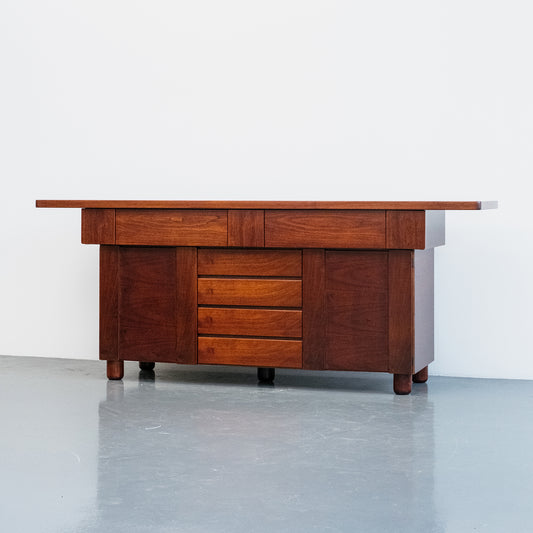 1970s Walnut Sideboard by Mobil Girgi