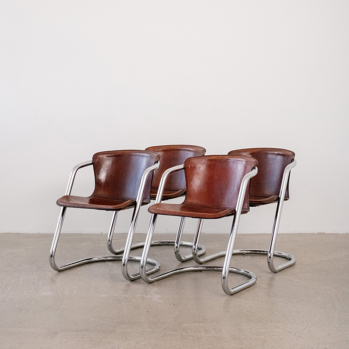 Willy Rizzo – Cidue Italy dining chairs