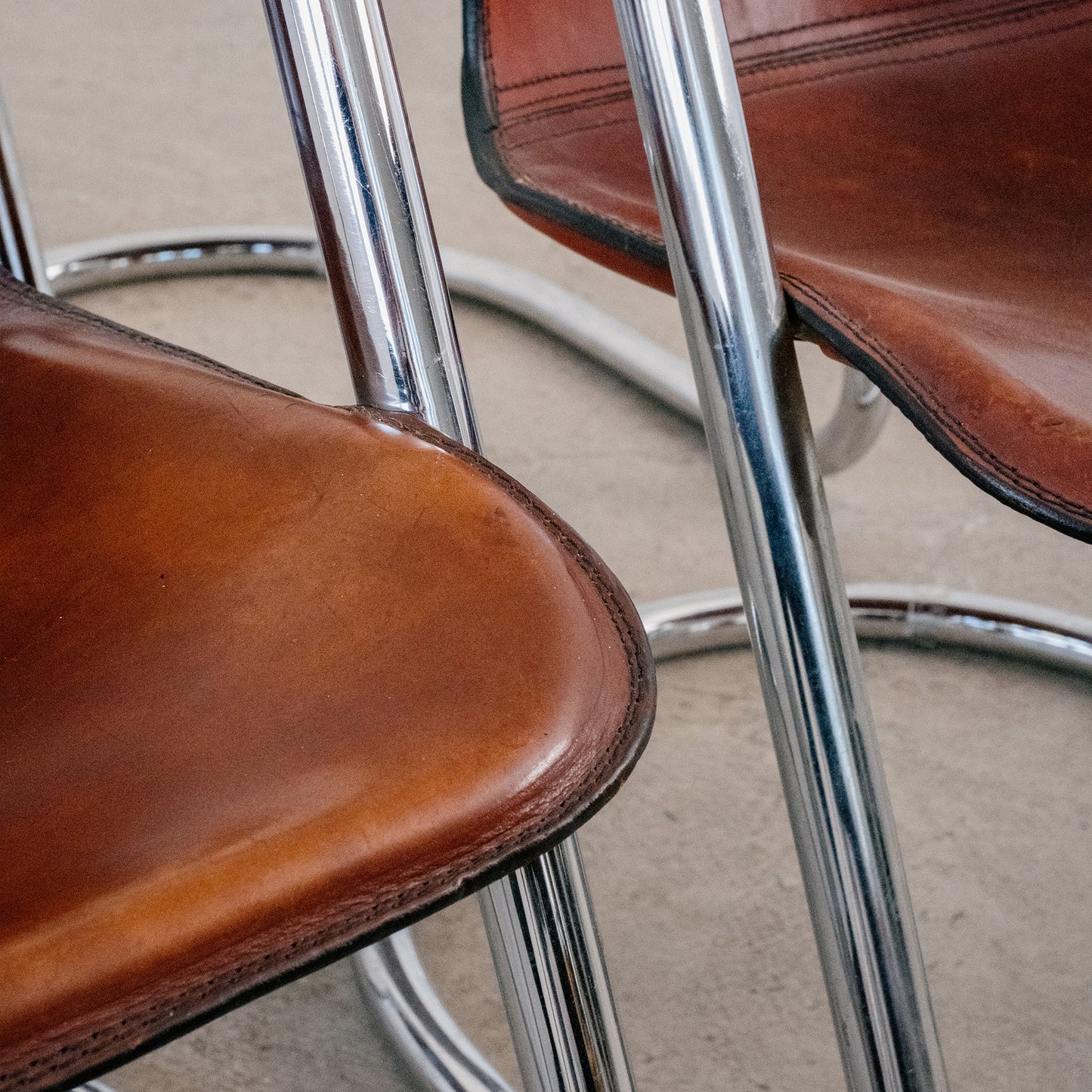 Willy Rizzo – Cidue Italy dining chairs