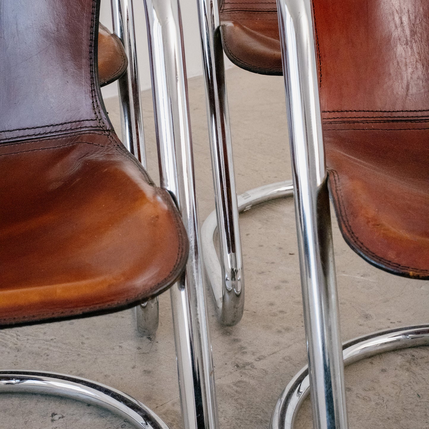 Willy Rizzo – Cidue Italy dining chairs